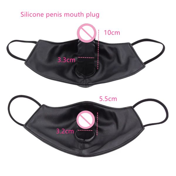 Prodotti maschera del pene silicone gag maschera bdsm bondage maschera fetish bombrofulcell bull sfera accessori da blug blug coppie prodotto