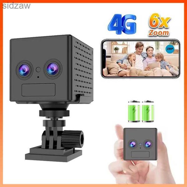 Mini Cameras Okam HD 4G SIM -карта мини -камера 2MP 3000 мАч батарея PIR Обнаружение тела человека Небольшое мониторинг безопасности камера WX