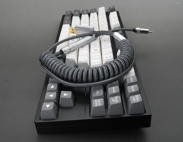 Computerkabel Geekcable Customized DIY Handmade mechanische Tastaturdaten PET Nylon geflochtene Fluoreszenzgrau 0,95 m 1,5 m