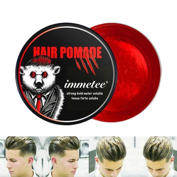 Pomades Waxes Slotter gebrochene Friseur -Gel -Pflegecreme Langes Wachsmenschen Finale Forming Salon Pomake Tool Q240506