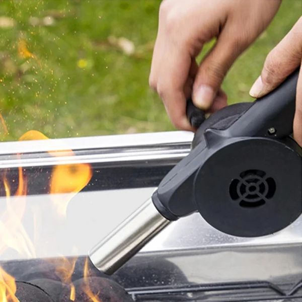 Aksesuarlar Taşınabilir El Krank Fan Dış Mekan Pişirme Barbekü Fan Air Blower Grill Piknik Kamp Sobası Aksesuarlar Barbekü Ateş Körfezi Araçları