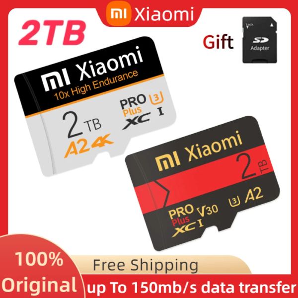 Stick Xiaomi 2TB 128GB A2 SD SCHE DI MEMORIA SD 1 TB Classe ad alta velocità 10 TF Scheda video Ultrahd Scheda di memoria flash SD/TF per tabl drone