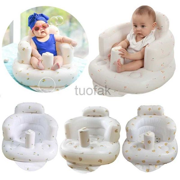 Brinquedos de banho Inflável Sofá de assento de bebê Multifuncional Cadeira de bebê Brinquedos de bebê Aprendendo sofá de bebê Comer cadeira de bebê Brinquedos de banho de bebê D240507