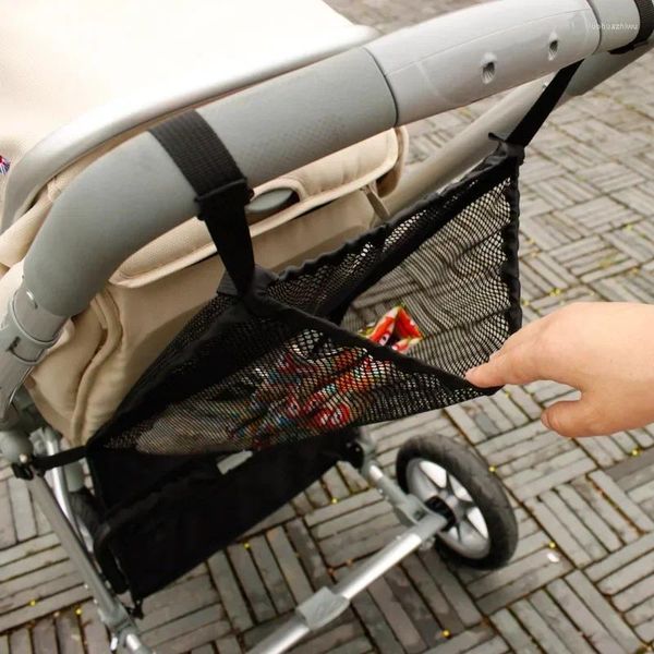 Kinderwagen -Teile Babyhänge Netto -Taschen Zubehör tragbarer Kapazität Kinderwagenlagerung Taschenpocke Infant Products Organizer Bag