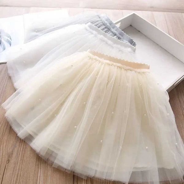 Tutu Dress De Peach 2024 Verão Meninas Baby Girls Fluffy Tulle Skirt Criança Crianças Tutu Saias para meninas Princesa Party Dança roupas D240507