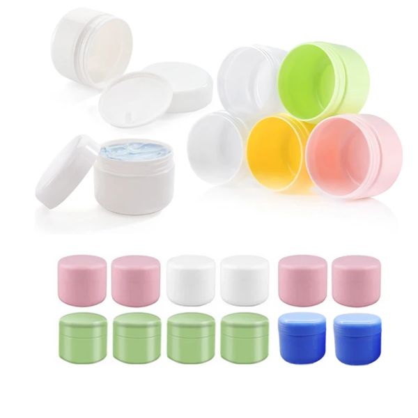 Compactos 10pcs frascos cosméticos com revestimentos 10g 20g 30g 50g 100g Amostras Creme de garrafas loção BPA BPA grátis para maquiagem garrafa