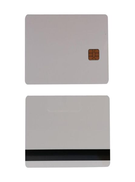 10pcs White SLE4442 Smart card PVC a contatto con chip con stripe magnetico Hico da 84 mm7892834