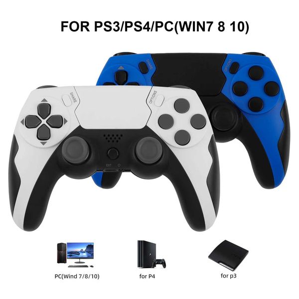 Controller wireless aminja bt bt gamepad doppia vibrazione senza ritardo con porta cuffia microfono touchpad adatta per PC J240507