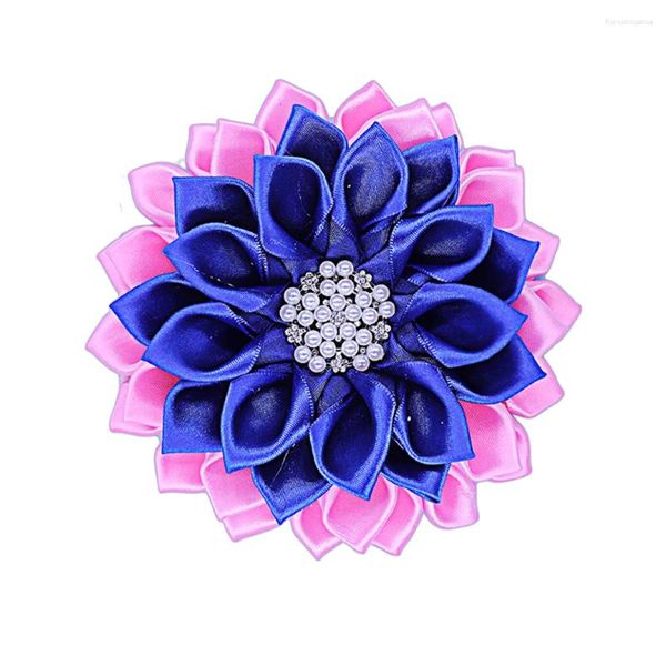 Broschen rosa blaue Schicht Blume Corsage Brosche Pin Lady Social Group Soror Geschenke Schmuck Anpassung