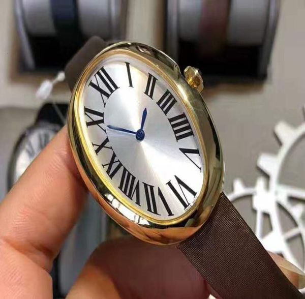 Ovale baigoire donna orologio da donna diamantato oro 18k orologio da donna di lusso orologi cal430 sapphire meccanico automatico Crystal5561098