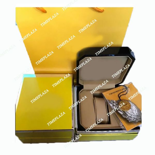 Nuova mossa 2024 uomini Fashion Women Ladies Boxes Owatch Boxes Swiss Bra nd Mens Breit Ling Watch Box and Paper per orologi
