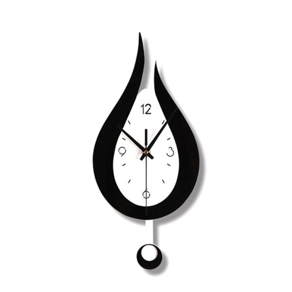 Relógios Relógios de água moderna Design Design Relógio de parede Creative Acyrlic Pendulum Relógio para o quarto da sala de estar Decoração do escritório da decoração