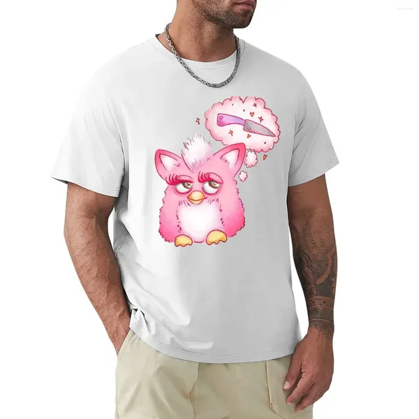 Men's Polos Furby Pensamentos T-shirt Anime Boys Whites Plus Tamanhos Roupas Frutas dos teares