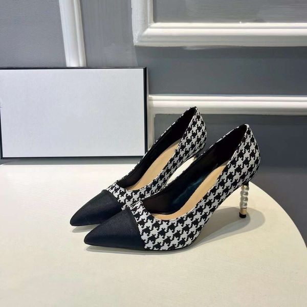 Дизайнерские сандалии chenel chlooe yl обувь тонкие туфли на каблуках для женской летней жемчужины