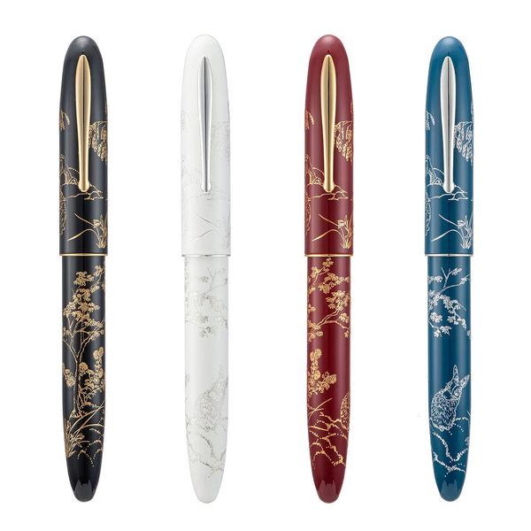 Hongdian N23 Fountain Pen Год кролика с ограниченной резьбой EF Long Knife Средний перо для сбора для сбора для сбора 240429