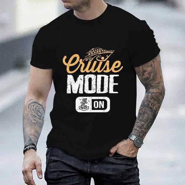 Мужские футболки Mens Tshirt Fashion Vintage Cruise Mode на графической футболке мужская футболка.