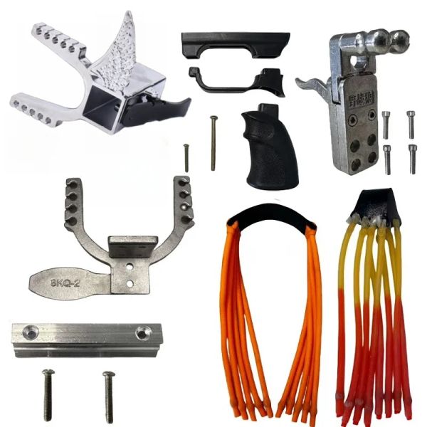 Freccia 304 in acciaio inossidabile fusione meccanica Accessori fai -da -te Accessori scorrevoli Grilletto Strong Elastico Slingshot Accessori