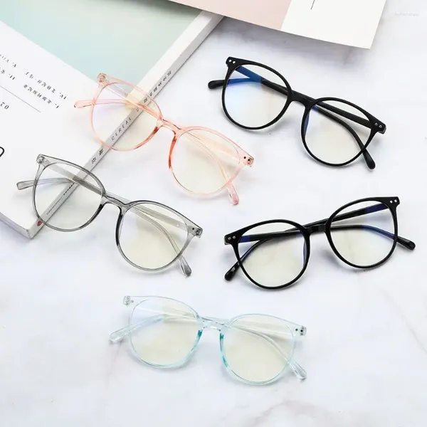 Солнцезащитные очки Blue Light Blocking Glasses Vintage Негабаритные офисные компьютерные очки круглые рамы