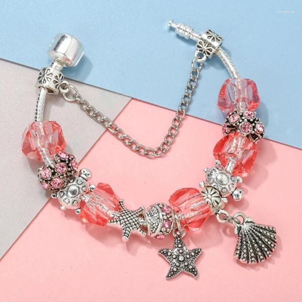 Charm Bracelets 2024 Sommerstilarmband für Frauen DIY Kürbisanhänger Perlen Anhänger hochwertige Schmuckzubehör Großhandel