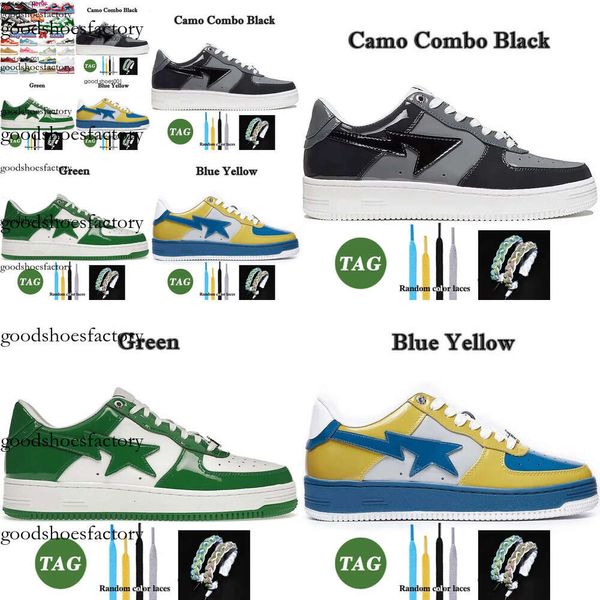 Ayakkabı Tasarımcı Sta Sıradan Ayakkabı Sk8 Düşük Erkekler Kadın Renk Blok Köpekbalığı Siyah Beyaz Pastel Yeşil Mavi Süet Erkek Kadın Eğitimleri Açık Orijinal Edition