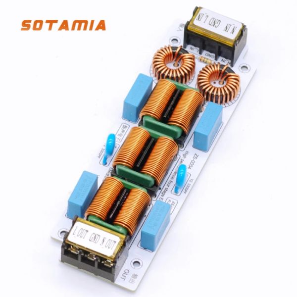 Amplificatori Sotamia EMI Electromagnetic Interference Filter Subpressore AC220V 6A 10A Ultratina Ultratina a quattro stadi Amplificatori audio EMC EMC