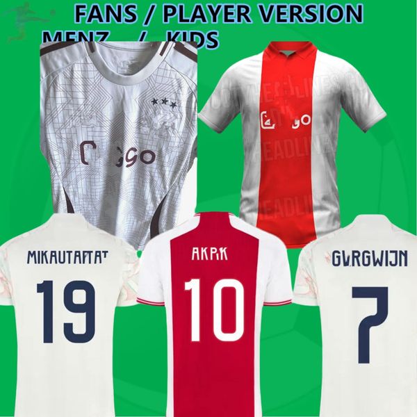 23 24 2025 Tadic Soccer Trikots Bassey Berghuis drittes schwarzes Kit Klaassen Bergwijn Marley 2023 2024 Auswärtsfußballhemden Männer Kinderuniforms Cruyff Cruyff