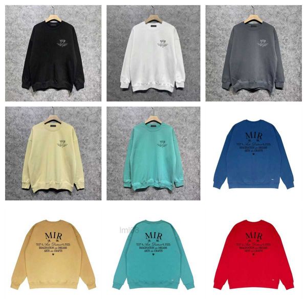 Erkek Hoodies Sweatshirts Küçük Moda Markası Avrupa ve Amerika Birleşik Devletleri Trend Street Hoodie Şapka Olmadan Küçük Örümcek Baskı Basit Erkekler ve Kadınlar Tüm Yuvarlak Boyun Kaputu