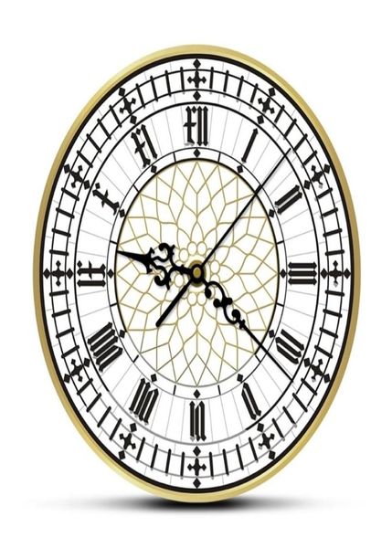 Big Ben Clock Современные современные настенные часы ретро без тикания настенные часы английский декор для дома Великобритания Лондон подарок LJ201047491