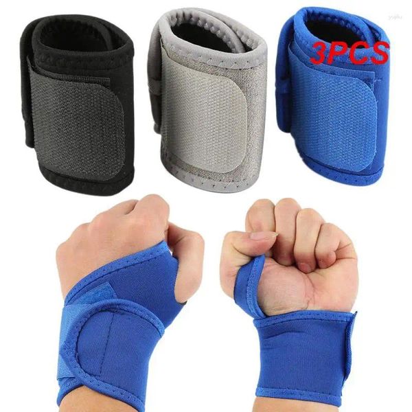 Suporte de pulso 3pcs durável confortável para usar 3 cores respiráveis 3 cores, embrulhando fitness shaping Sports Strap e