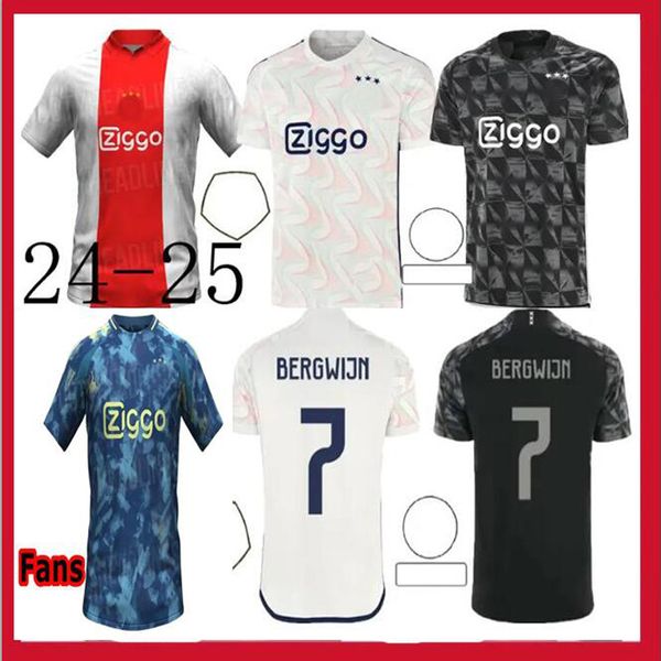 24 25 Maglie da calcio Akpom Taylor Tadic Brobbey Berghuis Black Marley Kit Bergwijn Cruyff 2024 Home Away Shirt da calcio Henderson Mikautadze Men Uniform