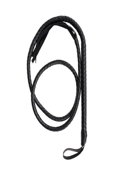 Crafts Black Bull Whip da 65 piedi Cucca pelle pelle Cucciola di toro personalizzata Bully e Bolster Construction 2204118986091