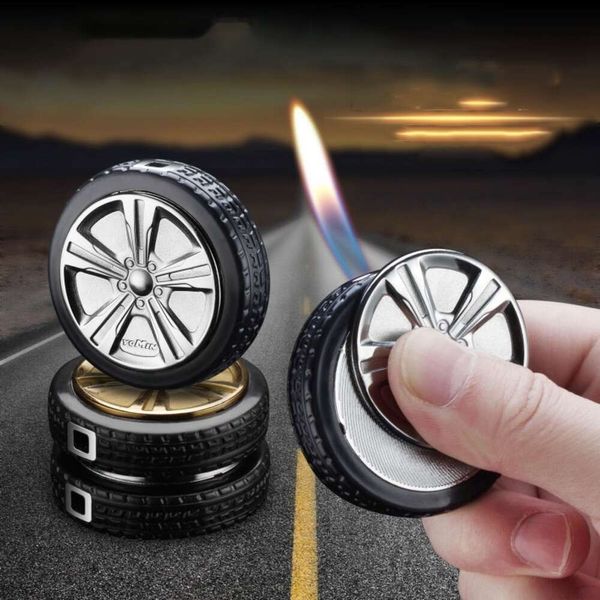 Creative Cool Regolable Flame Tire Design Accendino Accendino a fiamma aperta Altro design più leggero