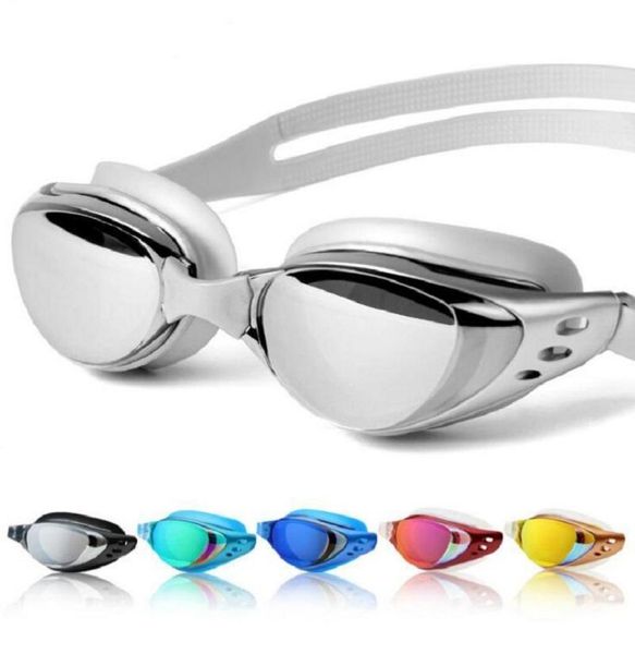 Einstellbare wasserdichte Anti -Nebel -UV -Schutz Erwachsener professionelle Objektive Tauchen Schwimmgläser Brillen Schwimmbrillen 8060913