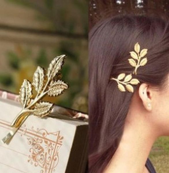 2021 1pc Athena Olive Branch lascia ornamenti per capelli solo bellissimi clip per la sposa per i regali da donna accessori eleganti3460501