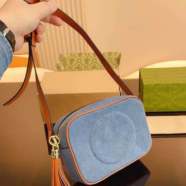 Jeans Kamera Designer Crossbody Bags Taschenhandbeutel Frauen Vintage Leinwand Schulter Beach Bag Shopping Totes Handtaschen Handtaschen