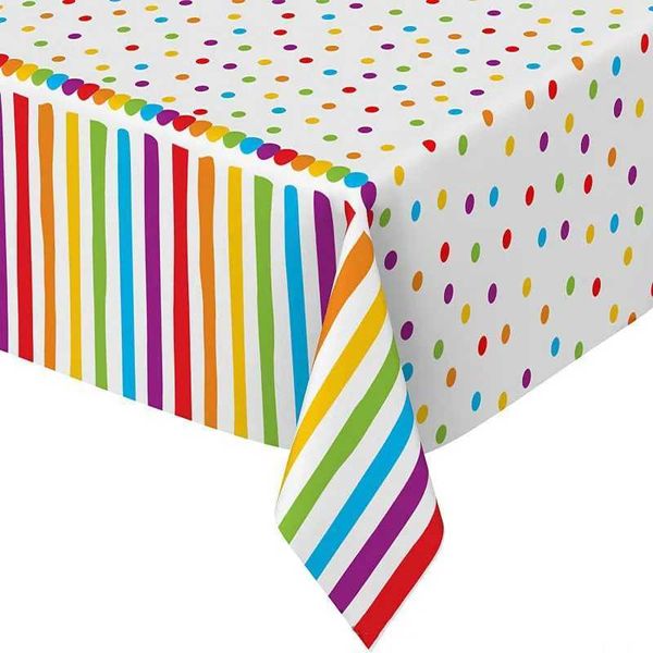 Dince per stoviglie usa e getta 130 * 274 cm CARTE RAINBOW DOT COLOTTO COPERCA DI DECORAZIONE DELLA PARTIZIONE DI BILLAVERS QIGLIOR COPERCO Q240507