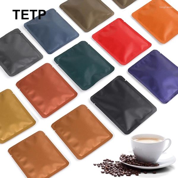 Aufbewahrungstaschen 100pcs Kaffeepulververpackung Aluminium Film Inner Maschinenversiegel