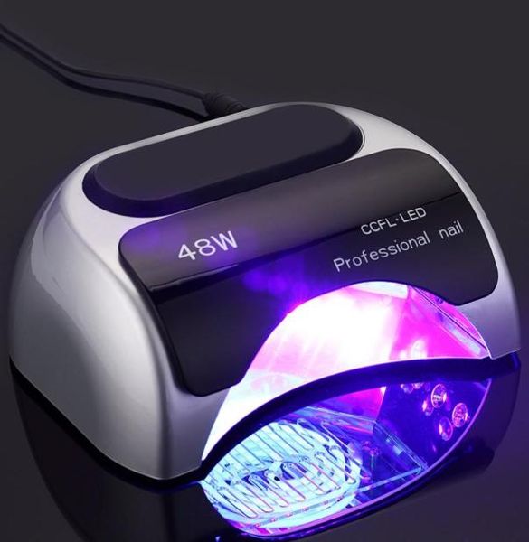 Essiccatori per unghie interi professionali 48 W CCFL LAMPAGGIO LED UV ESCANIO PER GEL POLINE CULINE ULTRAVIOLETTI UNICI ARTE ARTE MANICURE US US EU PLING5742634