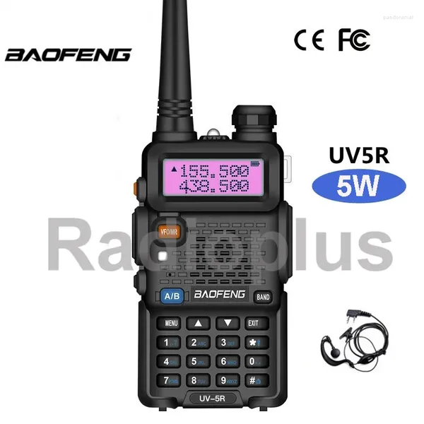 Walkie-Talkie Baofeng UV-5R Zwei-Wege-Radio 5W VHF UHF Dual Band für Jagd Handheld 2 CB Langstreckentransceiver