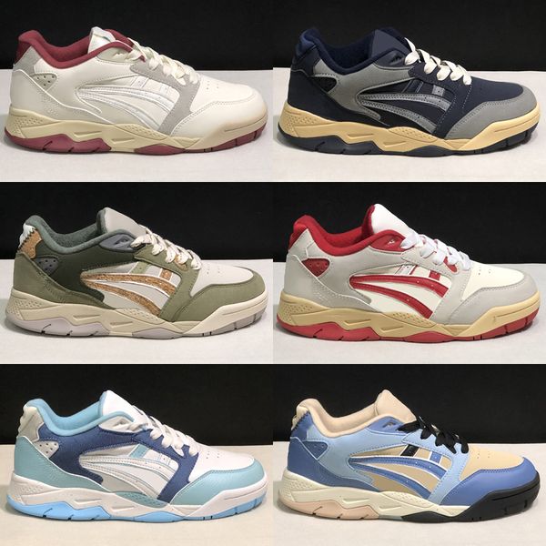 In acciaio bianco in acciaio grigio grigio in farina d'avena in cemento scarpe da basket a pallacanestro gel fusibile ointea blu rosso grigio grigio grigio green green cloud runners sneaker