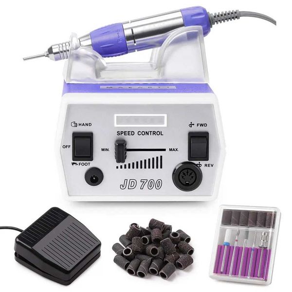 Nagelgel Makartt Bohrmaschine JD700 Electric File Professional 30000 U / min Maniküre für Acrylverlängerung Politur Q240507