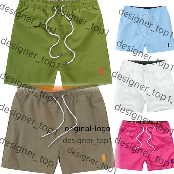 Polo Shorts Herren Shorts Designer Shorts für Männer Schwimmhorts Sommer New Polo für Herren Viertel Geschwindigkeit Trocknen Sport Trend Feste Farbe Stickte lose Strandhosen 1136