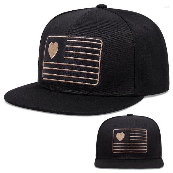 Ball Caps 2024 Bordado American Flag Padrão Versátil Hip-Hop Feminino Feminino Estilo Neutro Neutro Capinho de beisebol Cool