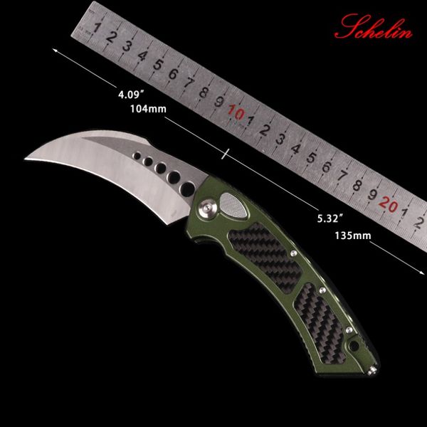 Knife MT UTX automatico 166-10 Hawk Auto Uactical Micro Knives Tech Pocket Knife Hand Alluminium Pieging EDC Regali di Capodanno 284U