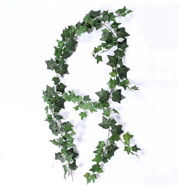 Fiori decorativi 1,8 m foglie artificiali lunghe piante finte decorazione edera ghirlande vegetazione rattan rattan raccapricciante vite verde vite pianta sospesa