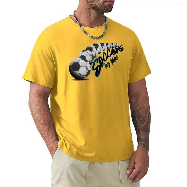 Polos masculinos Soccers My Game - Sports Lovers T -Shirt Roupas de anime meninos brancos masculino