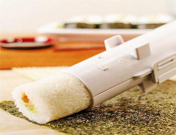 Sushi maker rullo riso stampo sushi bazooka vegetale strumento rotolamento di carne per sushi per la produzione di sushi cucina utensile da cucina1407261