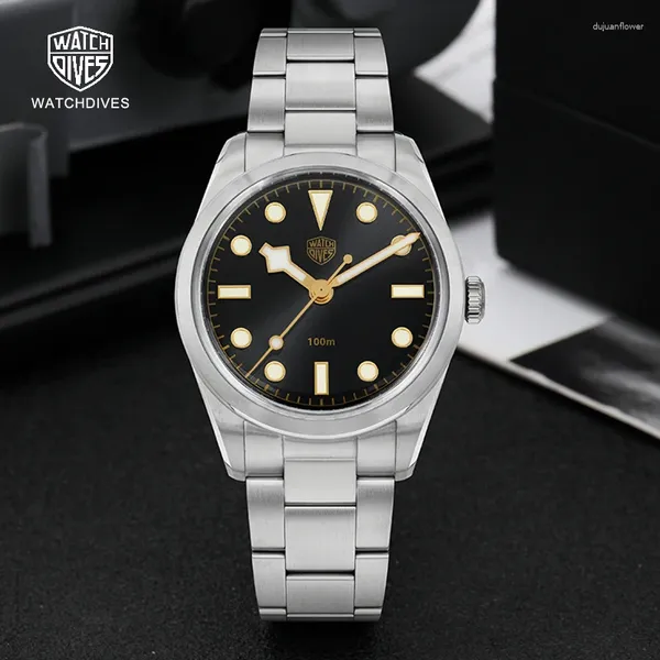 Armbanduhr Watchdiven BB36 Quarz Uhr WD1970S VH31 Bewegung 316L Edelstahl Armbandwatch BGW9 Super Luminous 36mm Classic Dive