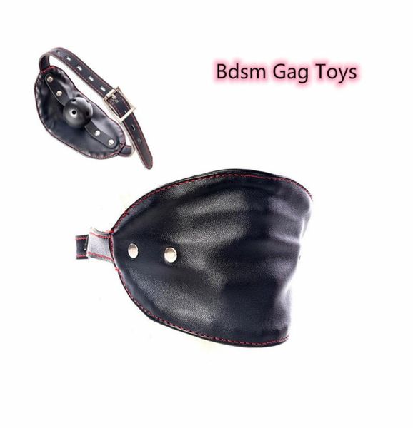 BDSM esaret ağız fiş sert top gag fetiş köle kısıtlamaları için deri kablo demeti kadın erkekler eşcinsel çiftler flört 2107226870702