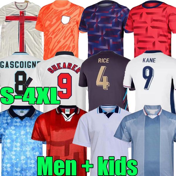 3xl 4xl 2024 retrò maglie da calcio bellingham 150 anni 1989 90 92 94 95 96 98 24 25 squadra nazionale Toone Kane Sterling Rashford Grealish Men Kids Football Shirt